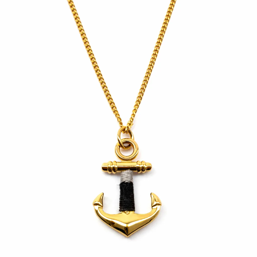 Anchor Pendant (Gold) - 24mm x 36mm