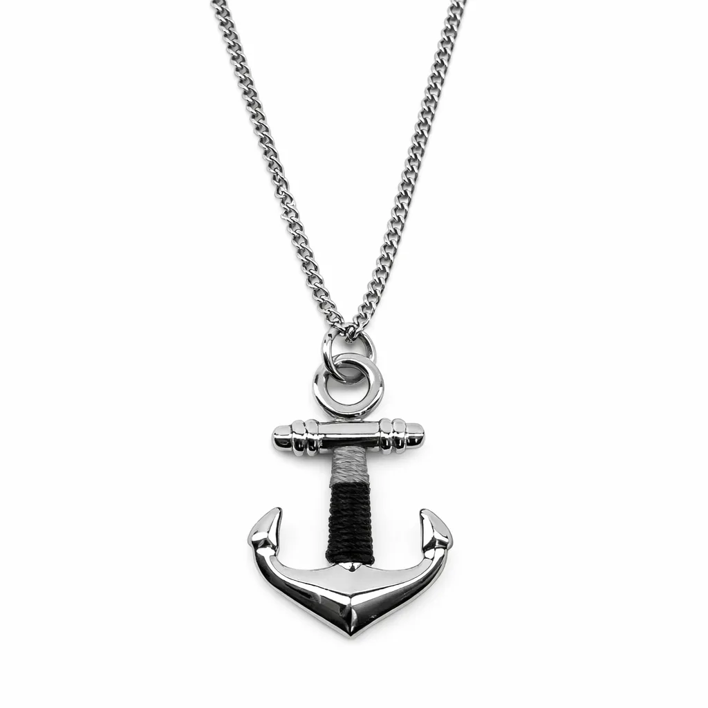 Anchor Pendant (Silver) - 24mm x 36mm