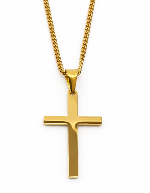 Cross Pendant (Gold) - 24mm x 42mm