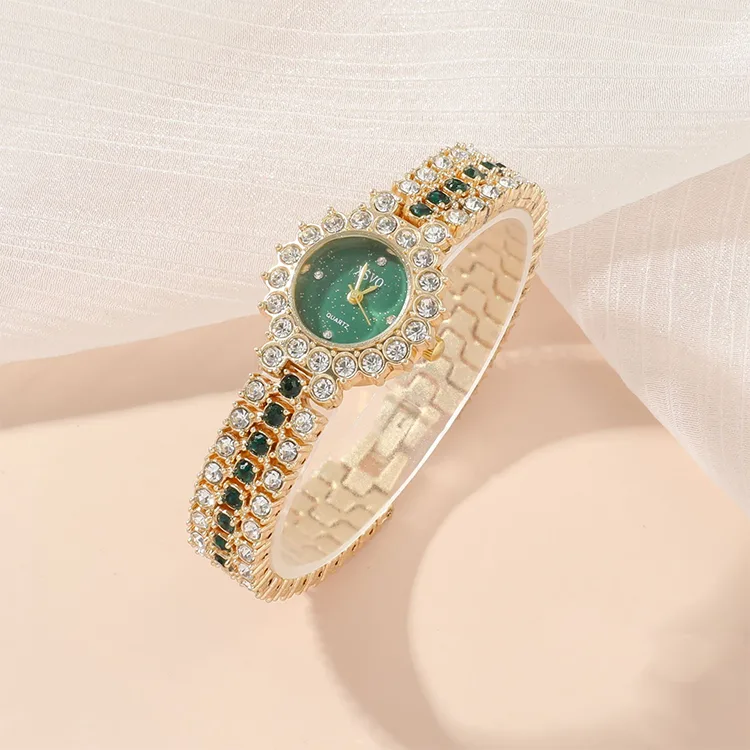 Gold Plated Women's Gift Set (Green) - Image 5