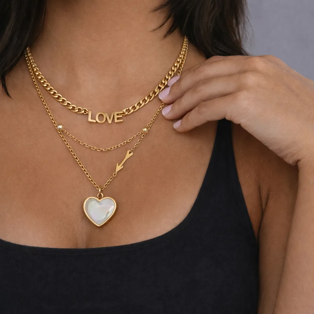 Woman's Gold Plated Necklace (Eliza) - Image 3