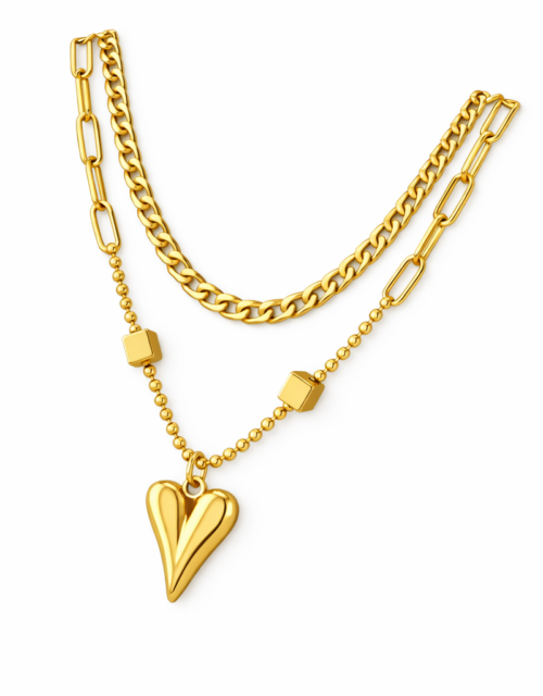 Woman's Gold Plated Necklace (Lottie)