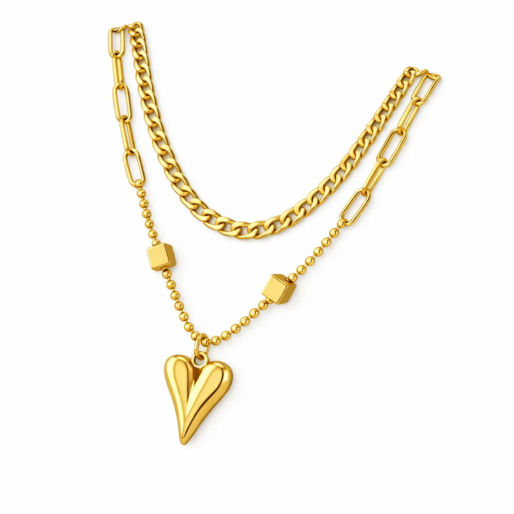 Woman's Gold Plated Necklace (Lottie)